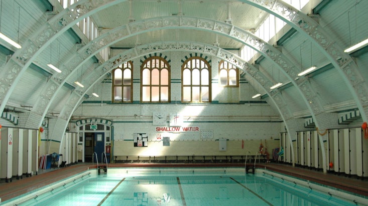 Moseley Road Baths in Birmingham, still open for swimming